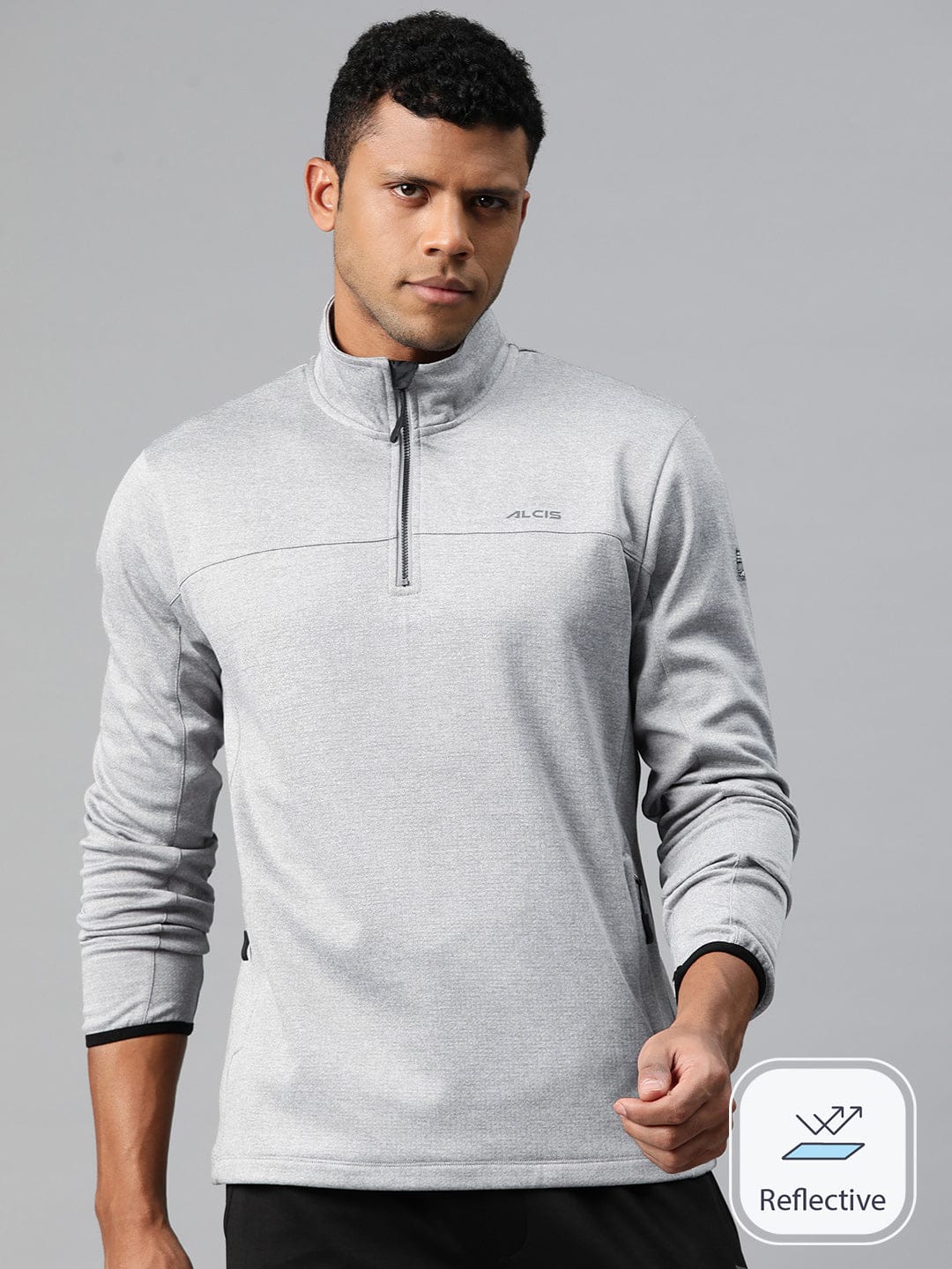 Alcis Men Solid Sweatshirt