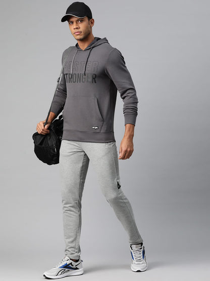 Alcis Men Typography Printed Hooded Sweatshirt