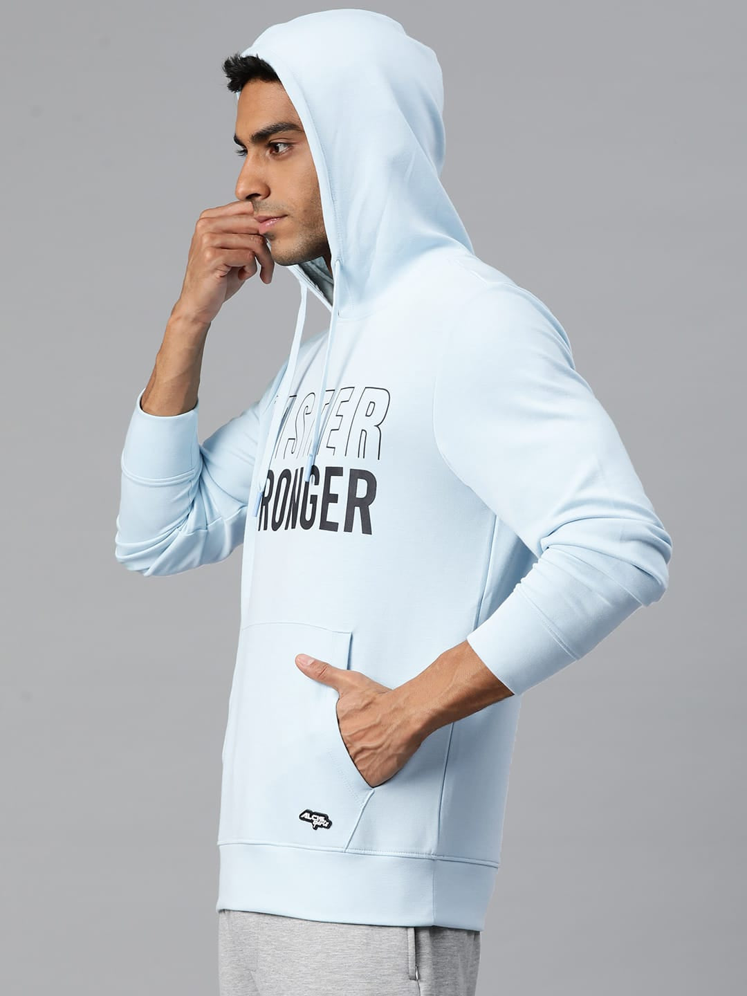 Alcis Men Printed Hooded Sweatshirt