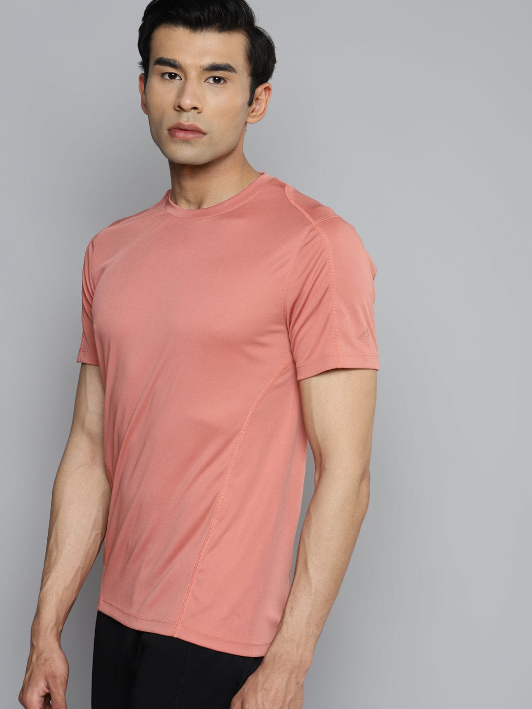 Alcis Men Rose Slim Fit Training or Gym T-shirt