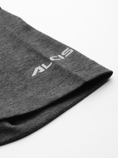 Alcis Men Typography Printed Anti Static Slim Fit T-shirt