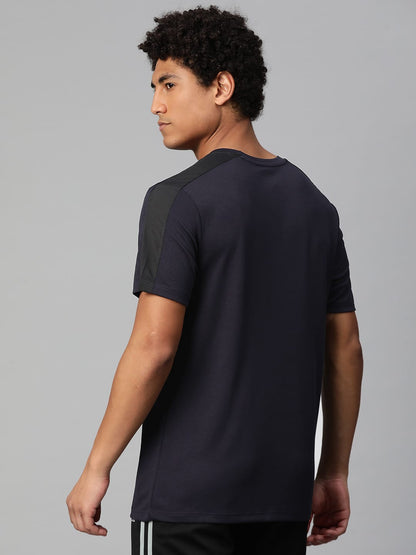Alcis Men Brand Logo Printed Anti Static Slim Fit T-shirt