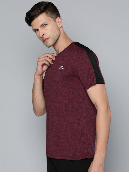 Alcis Men Maroon T-shirt