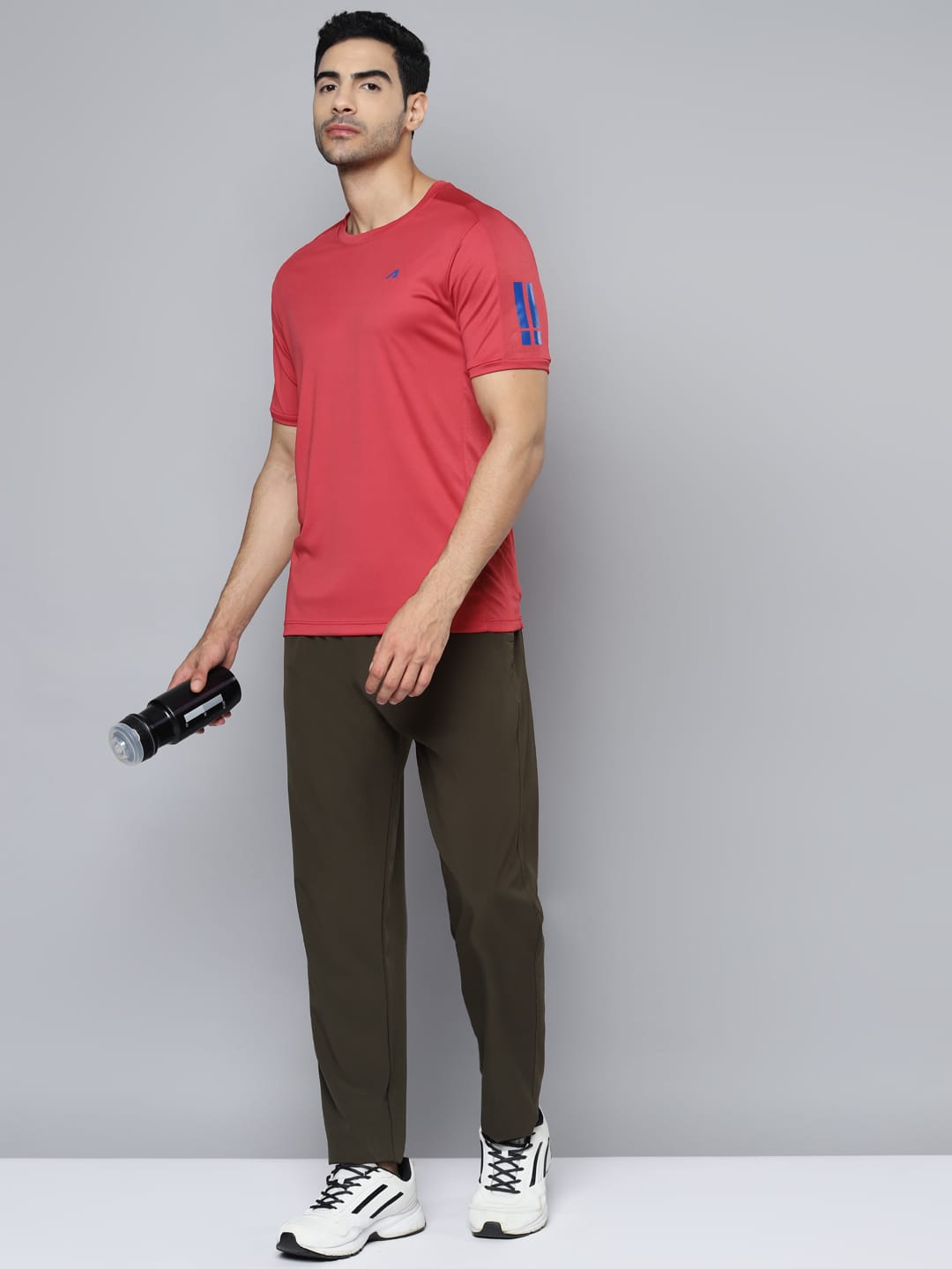 Alcis Men Red Slim Fit T-shirt