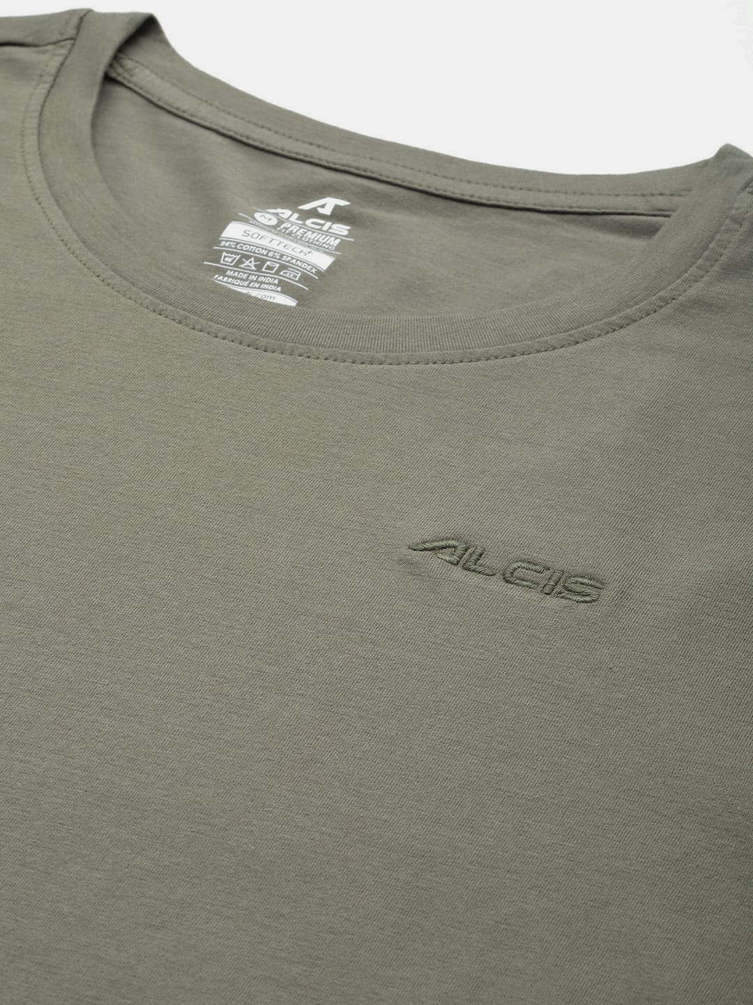 Alcis Men Solid Stretchex Slim Fit T-shirt
