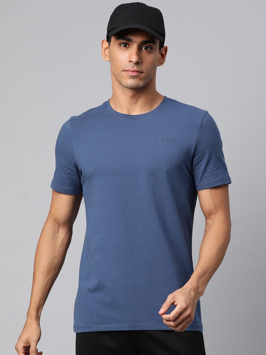 Alcis Men Solid Stretchex Slim Fit T-shirt