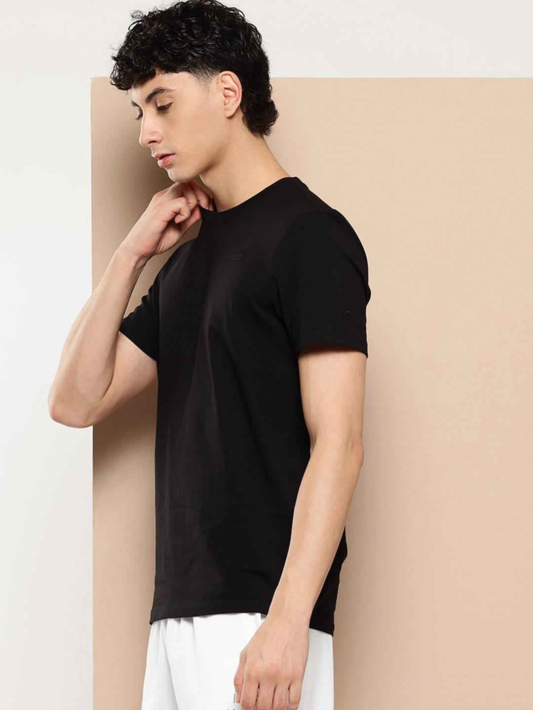Cotton Flex Tee Shadow Black