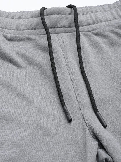 Alcis Men Grey Melange Solid Track Pants