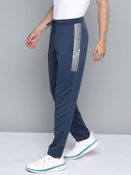 Alcis Men Navy Blue Solid Track Pants