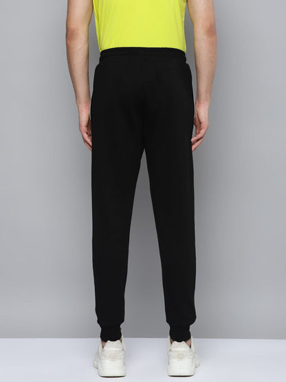 Alcis Men Black Slim Fit Solid Running Joggers