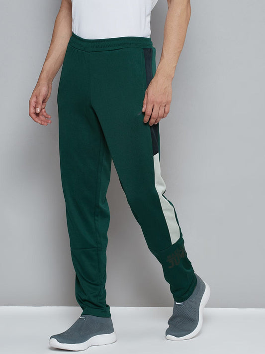 Alcis Men Green Solid Slim Fit Running Track Pants