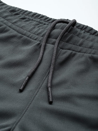 Alcis Men Grey Solid Track Pants