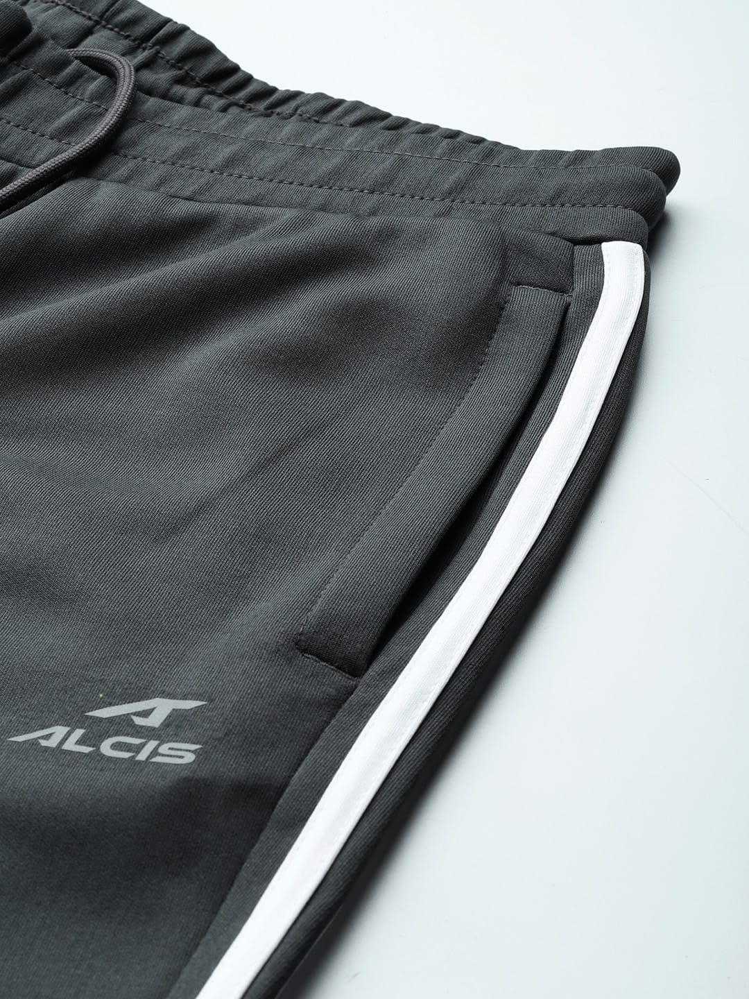 Alcis Men Grey Solid Track Pants
