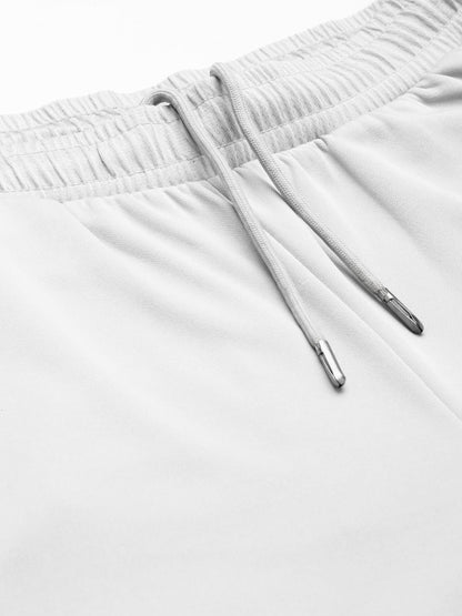 Alcis Men Grey Solid Slim Fit Running Track Pants