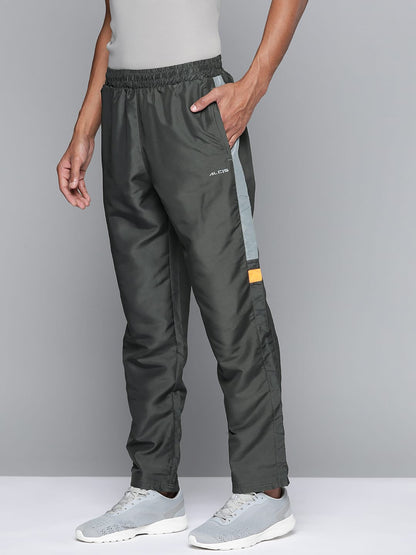 Alcis Men Grey Solid Track Pants