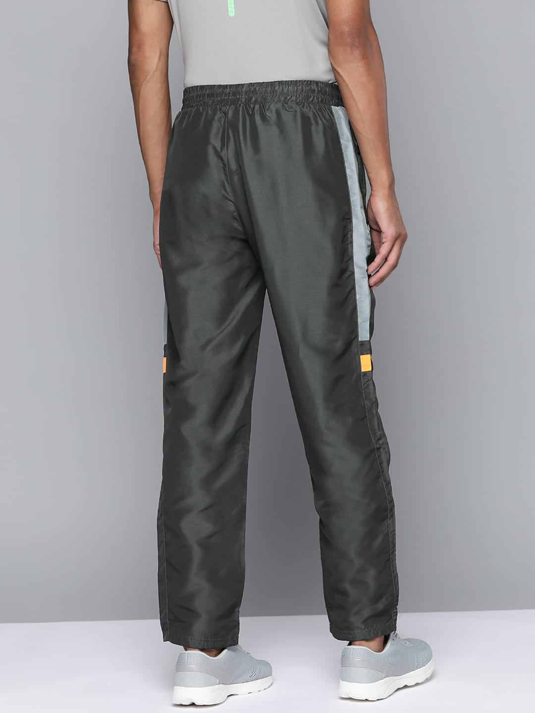 Alcis Men Grey Solid Track Pants
