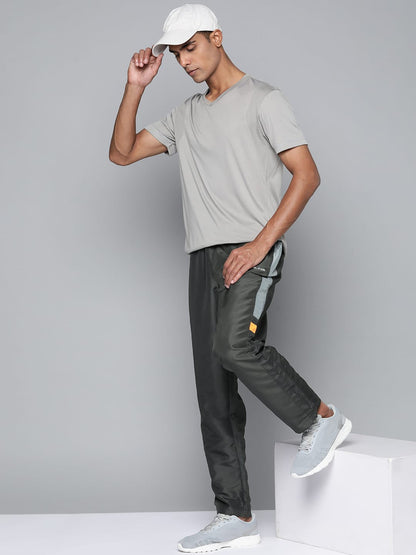 Alcis Men Grey Solid Track Pants
