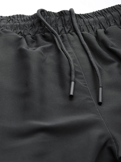 Alcis Men Grey Solid Track Pants