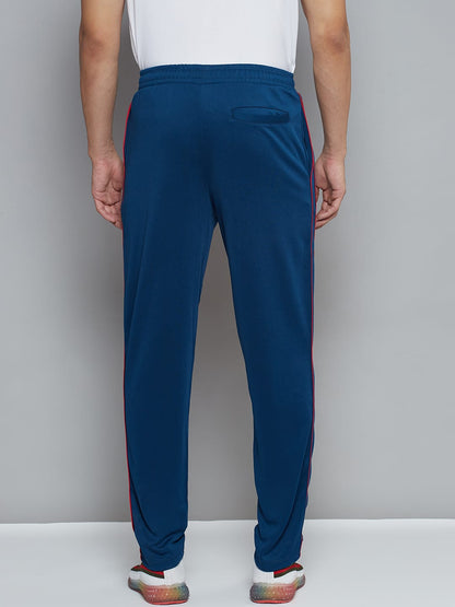 Alcis Men Navy Blue Solid Slim Fit Running Track Pants