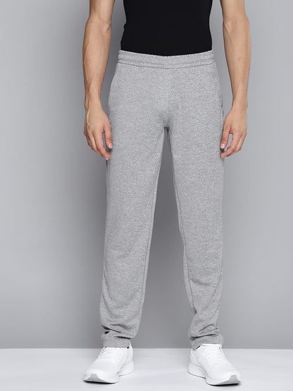 Alcis Men Grey Melange Solid Slim Fit Track Pants