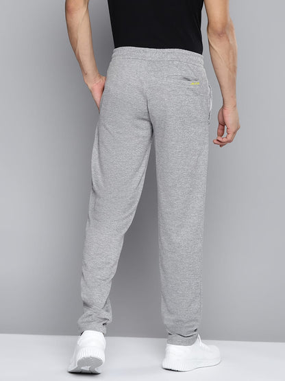 Alcis Men Grey Melange Solid Slim Fit Track Pants