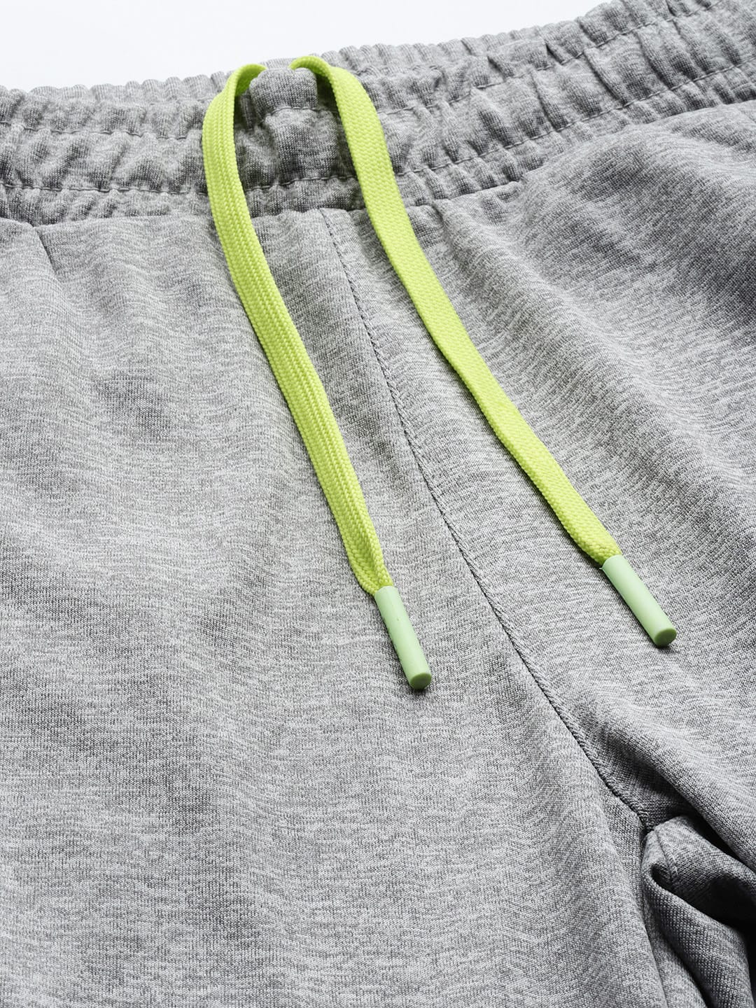 Alcis Men Grey Melange Solid Slim Fit Track Pants