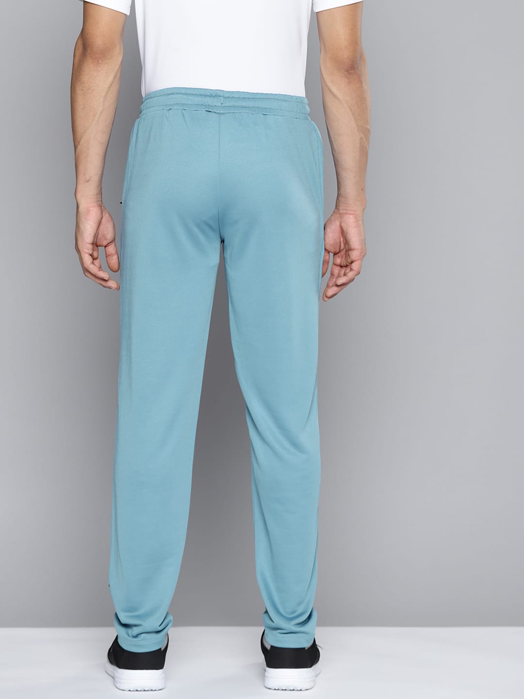 Alcis Men Blue Solid Slim Fit Track Pants