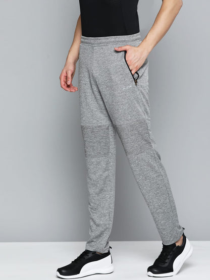 Alcis Men Grey Solid Slim Fit Track Pants