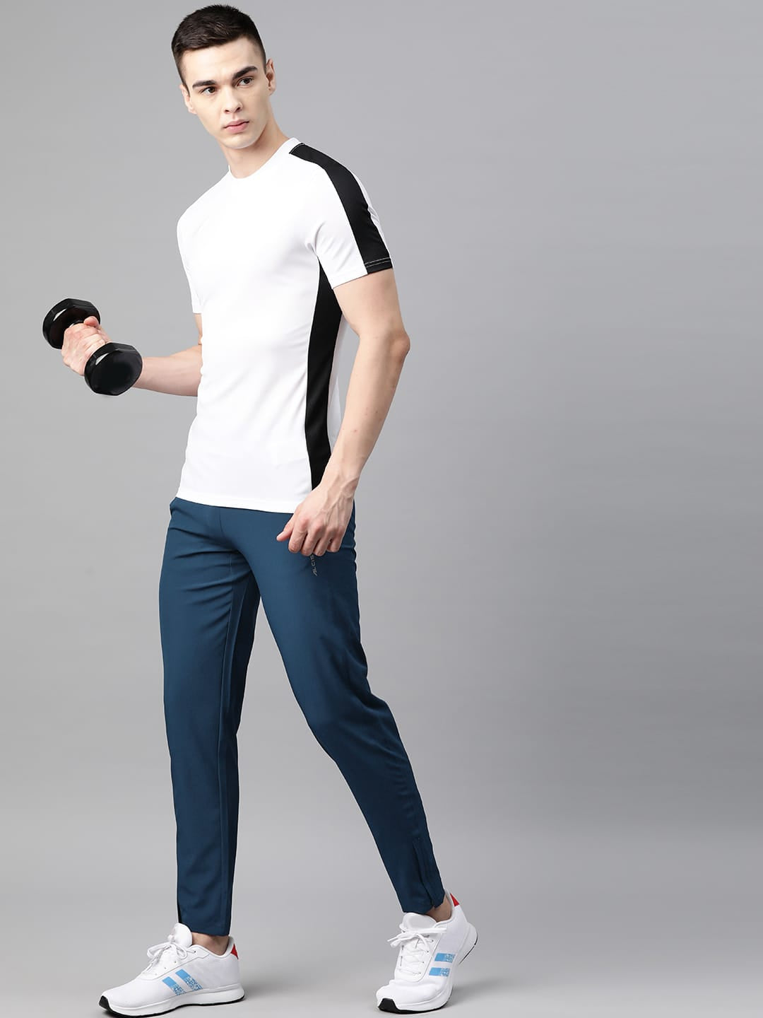Alcis Men Dry Tech Slim Fit Sports Track Pants with Reflective Detail