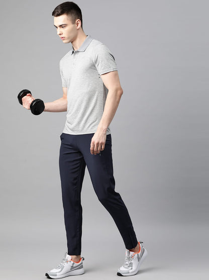 Alcis Men Dry Tech Slim Fit Sports Track Pants with Reflective Detail