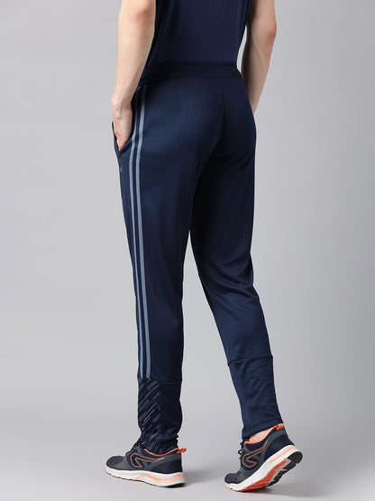 Alcis Men's Dressblue Anti-Static Drytech+ Slim-Fit Training Track Pants