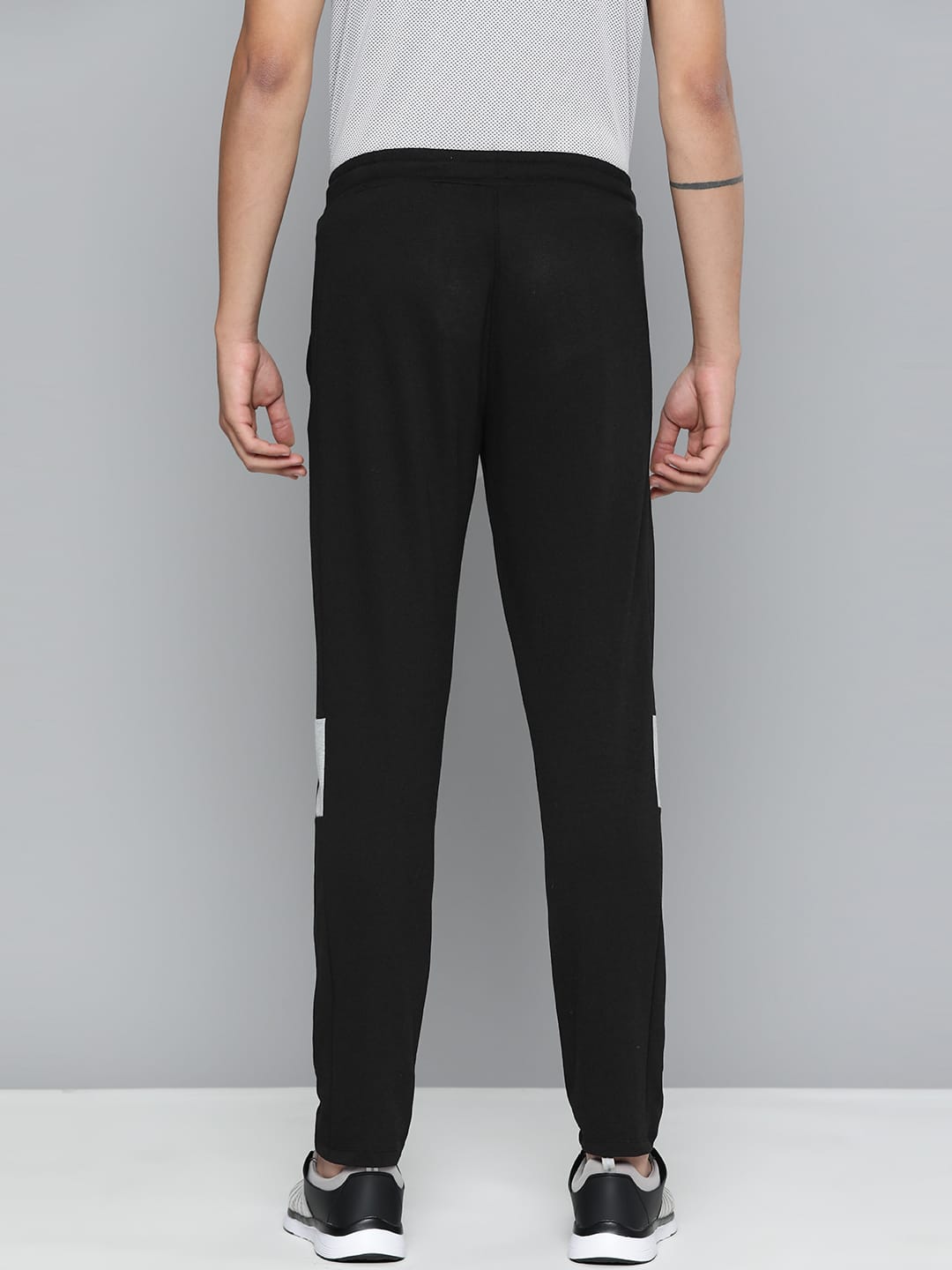 Alcis Men Black Slim Fit Sports Track Pants