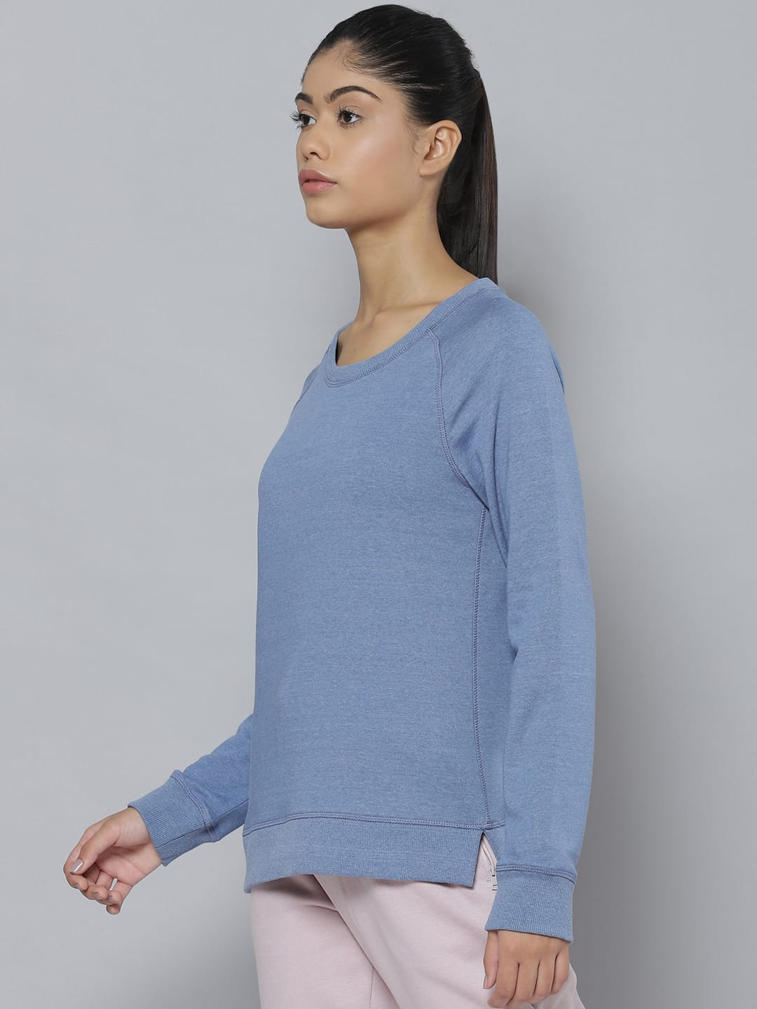 Alcis Women Blue Outdoor Knitted Sweatshirt