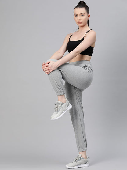 Alcis Women Solid Regular-Fit Joggers