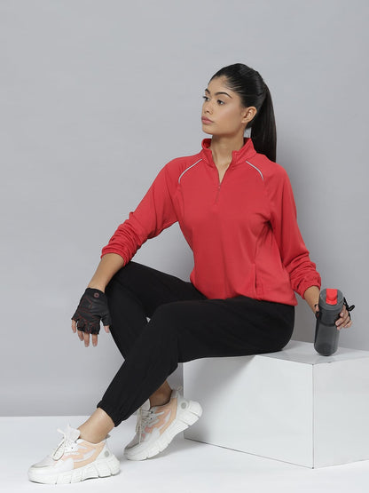 Alcis Women Red Sweatshirt
