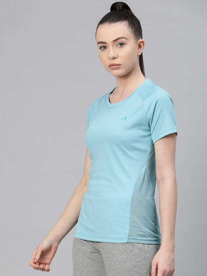 Alcis Women Solid Slim Fit T-shirt