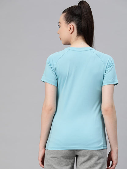 Alcis Women Solid Slim Fit T-shirt