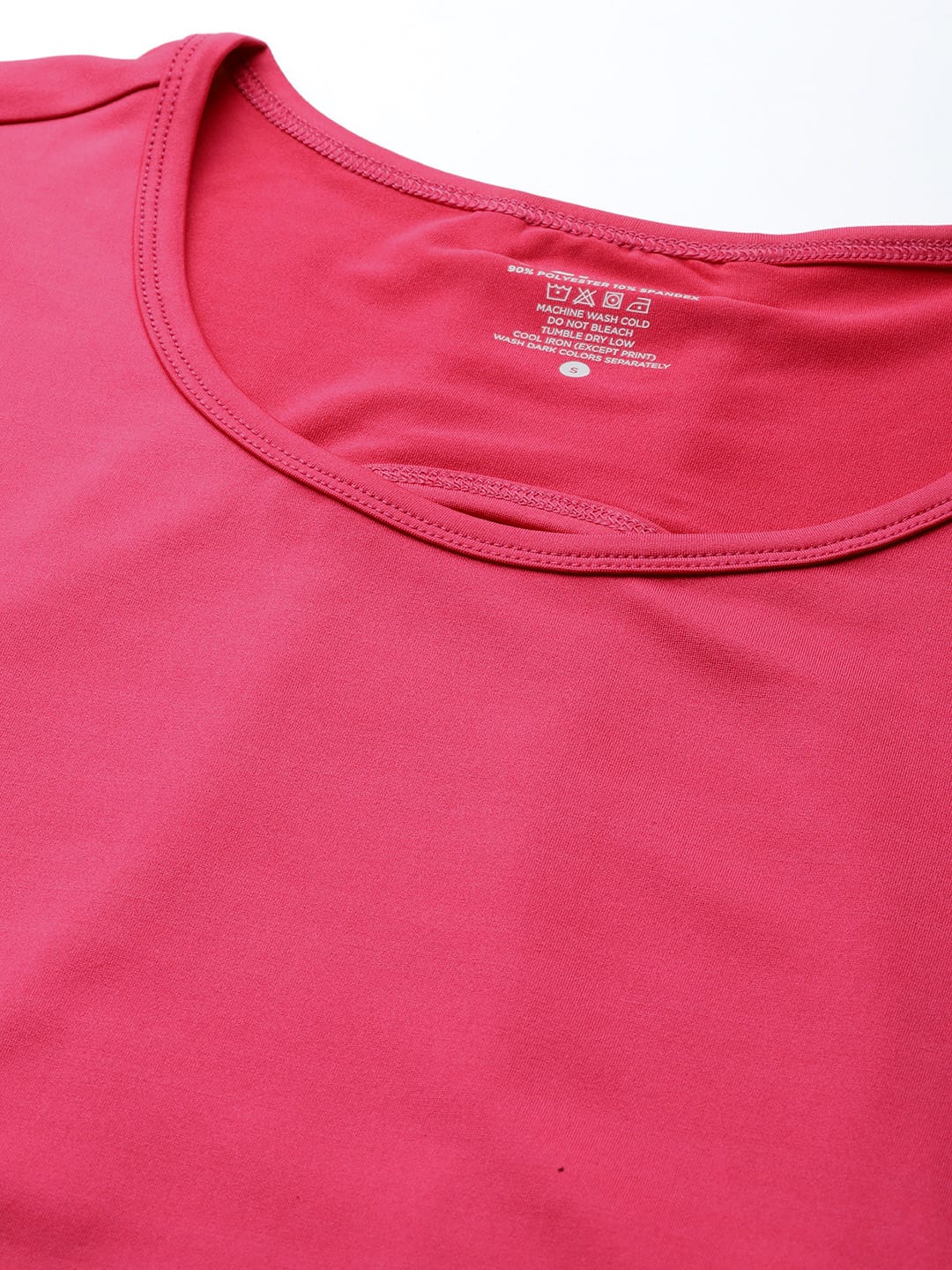 Alcis Women Magenta Slim Fit Cut Outs T-shirt