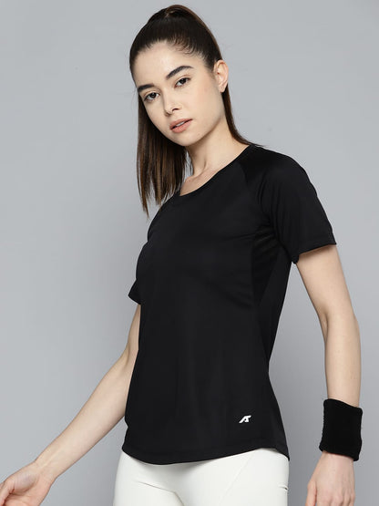 Alcis Women Solid Slim Fit T-shirt