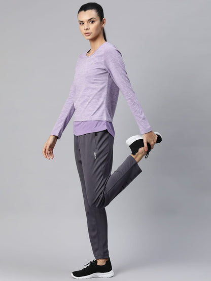 Alcis Women Motion Maven Solid Dry Tech Slim Fit T-shirt