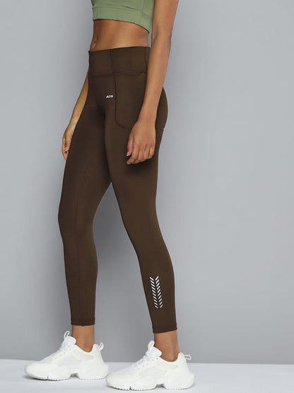 ALCIS Women Coffee Brown Solid Tights