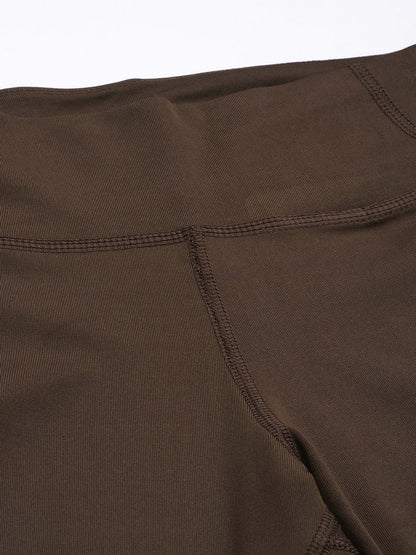 ALCIS Women Coffee Brown Solid Tights