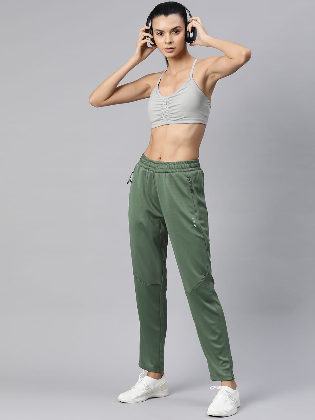 Alcis Women Slim Fit Hyper Hue Performance Reflective Track Pants