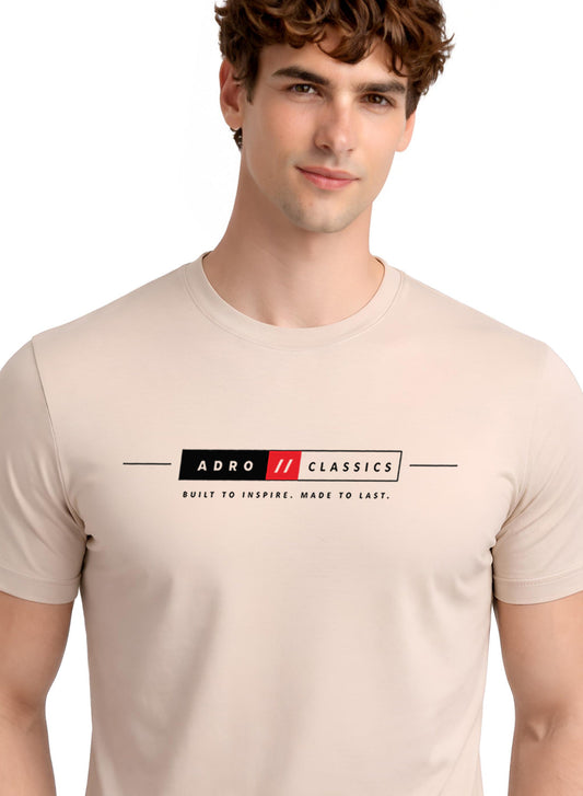 ADRO Mens Summer T-Shirt | Classic Heritage Printed Cotton Tshirt | Regular Fit Casual T-Shirts | Stylish Summer Tshirts
