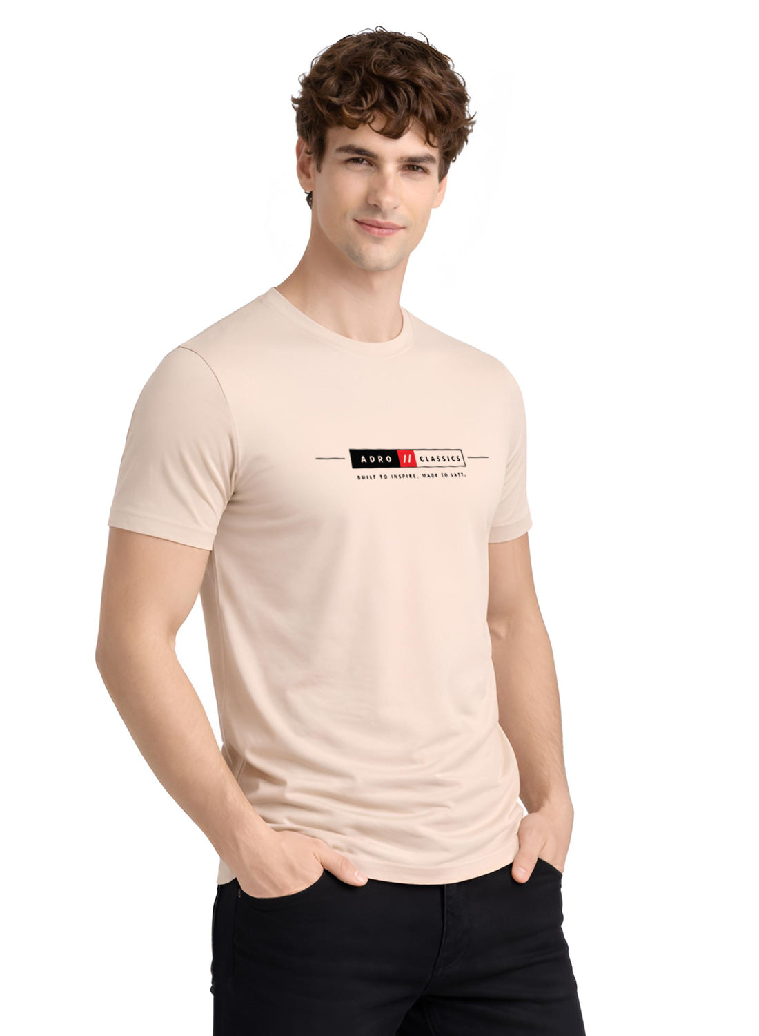 ADRO Mens Summer T-Shirt | Classic Heritage Printed Cotton Tshirt | Regular Fit Casual T-Shirts | Stylish Summer Tshirts
