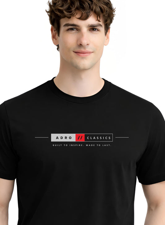 ADRO Mens Summer T-Shirt | Classic Heritage Printed Cotton Tshirt | Regular Fit Casual T-Shirts | Stylish Summer Tshirts