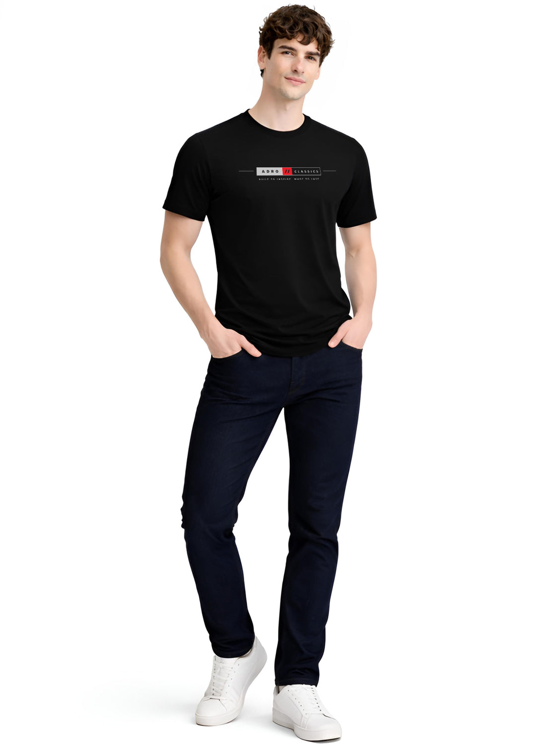ADRO Mens Summer T-Shirt | Classic Heritage Printed Cotton Tshirt | Regular Fit Casual T-Shirts | Stylish Summer Tshirts