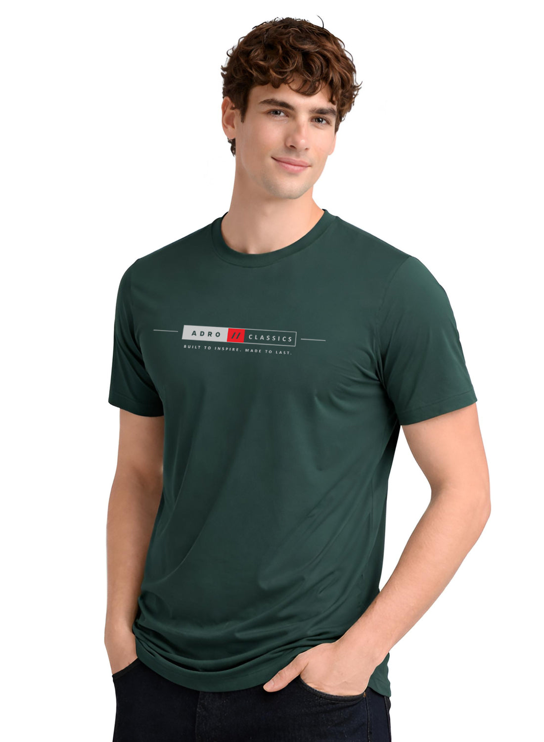 ADRO Mens Summer T-Shirt | Classic Heritage Printed Cotton Tshirt | Regular Fit Casual T-Shirts | Stylish Summer Tshirts