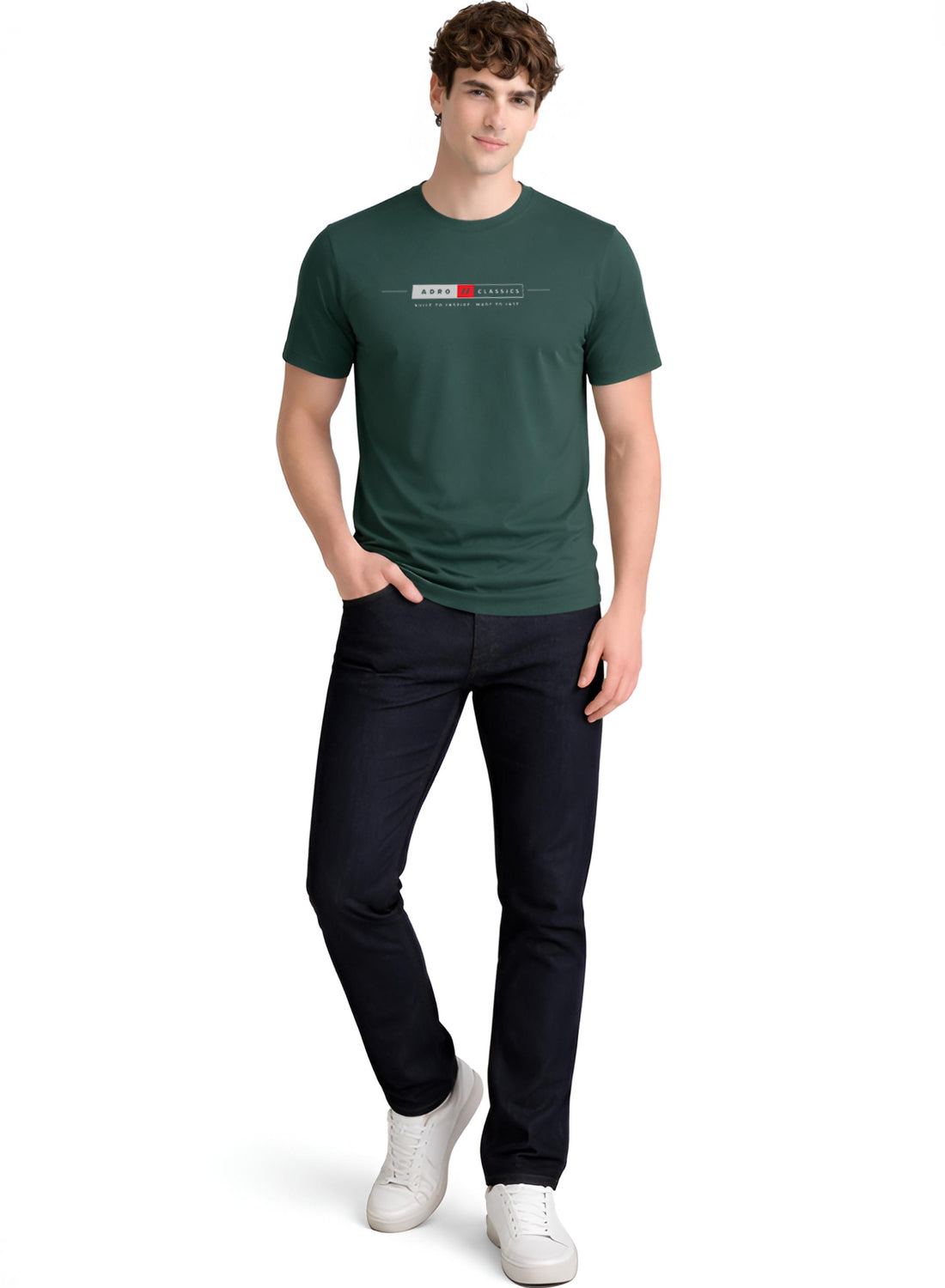 ADRO Mens Summer T-Shirt | Classic Heritage Printed Cotton Tshirt | Regular Fit Casual T-Shirts | Stylish Summer Tshirts
