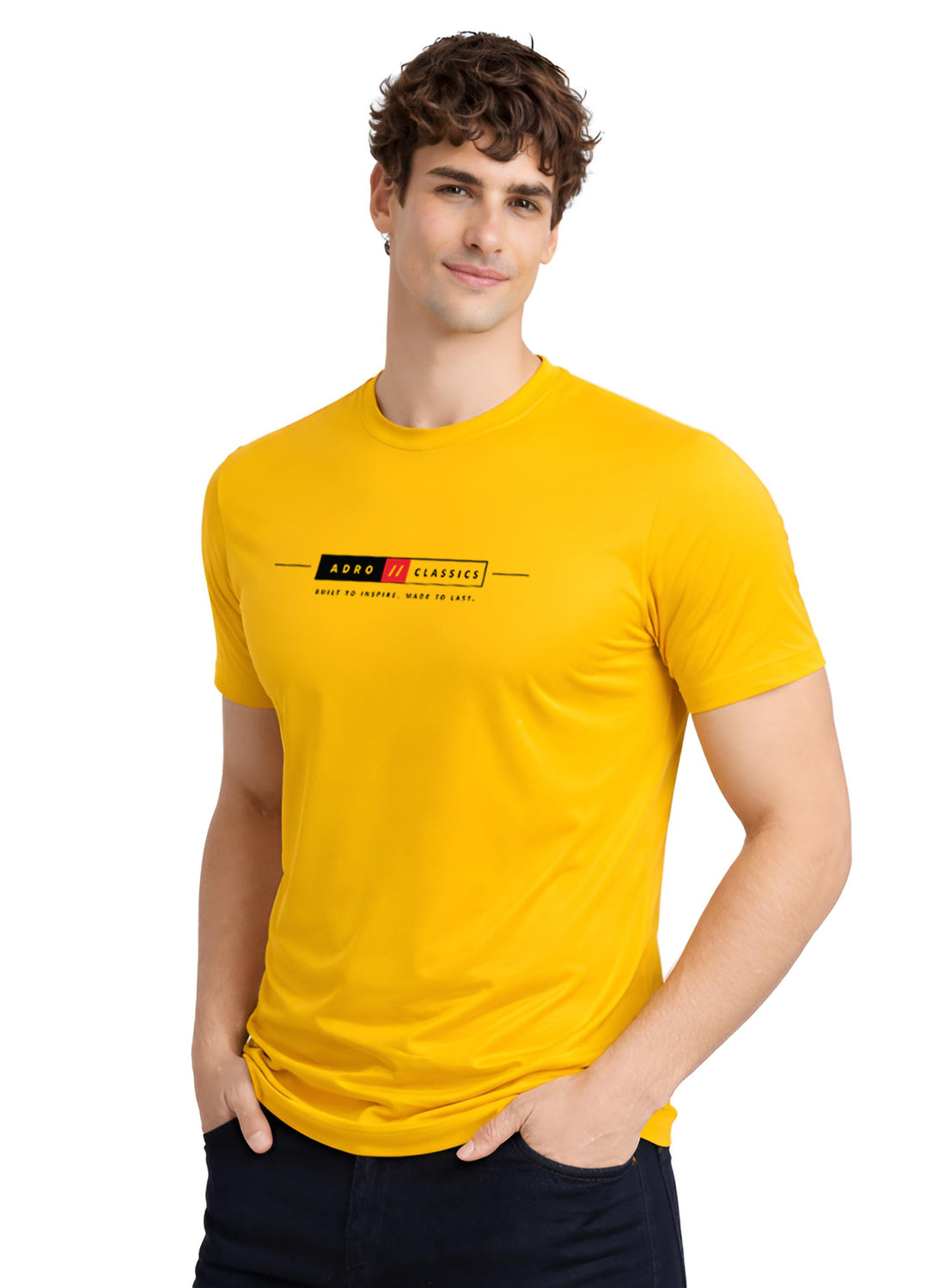 ADRO Mens Summer T-Shirt | Classic Heritage Printed Cotton Tshirt | Regular Fit Casual T-Shirts | Stylish Summer Tshirts